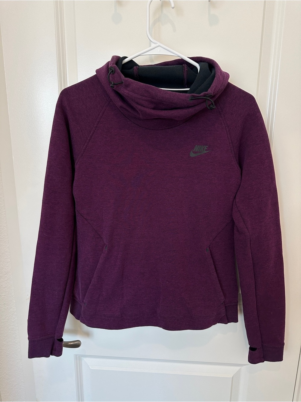 Nike Plum Funnel Neck Pullover Hoodie
